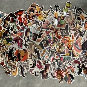 86 Sexy women pinups Laptop Stickers Water Bottle Journal Luggage Decals